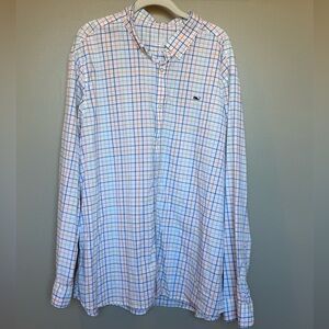Men’s Vineyard Vines Performance XXL Classic Fit Whale Button-Down